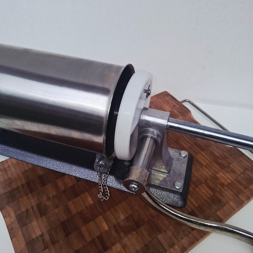 Le Poussoir à Saucisses du Boucher — Inox 3L, 4 Embouts Inclus