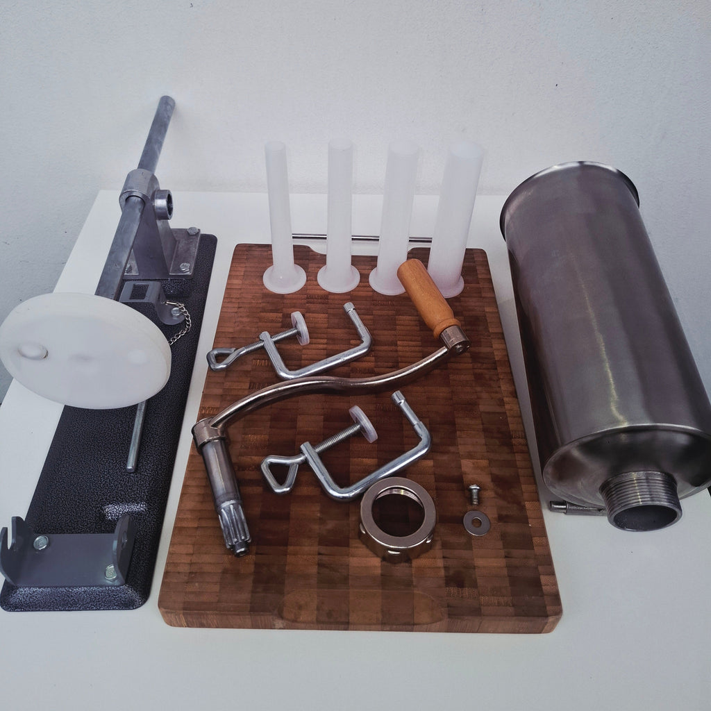 Kit Complet Saucisse Maison : Poussoir à saucisse + 3 Recettes + Tuto de A à Z