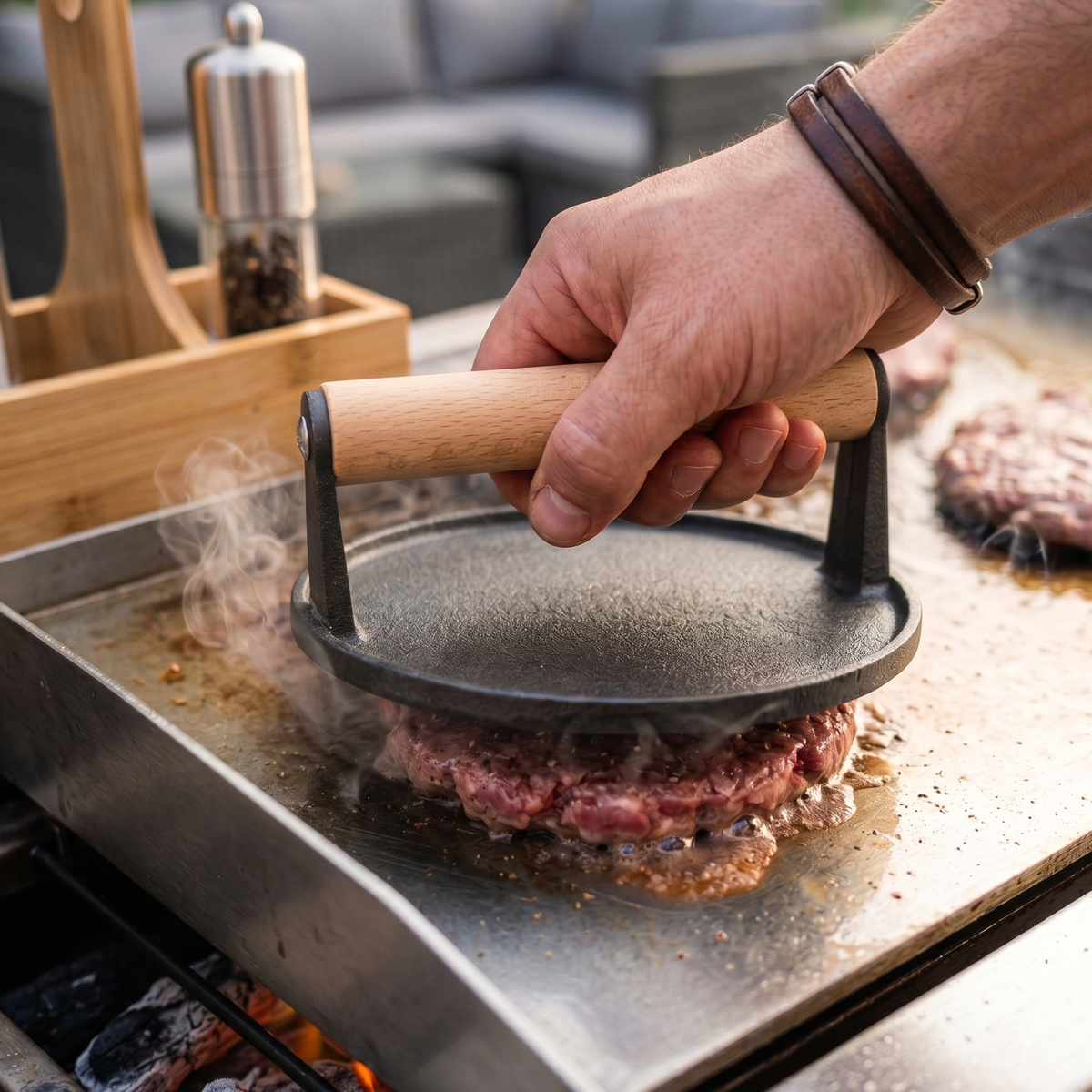 Kit BBQ du Boucher — 29 Pièces Inox | Cloche à Burger Offerte
