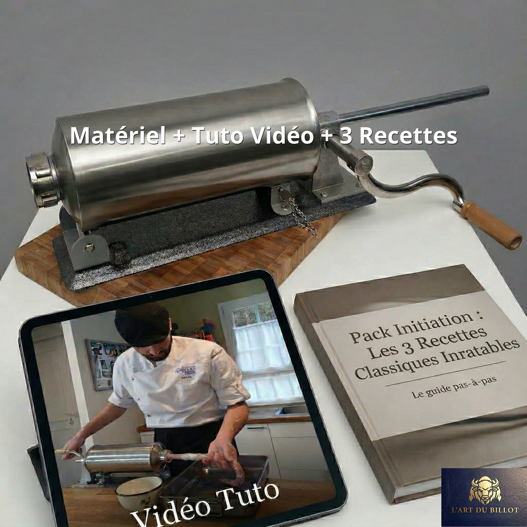 Pack Complet Saucisse Maison : Matériel + 3 Recettes + Tuto de A à Z