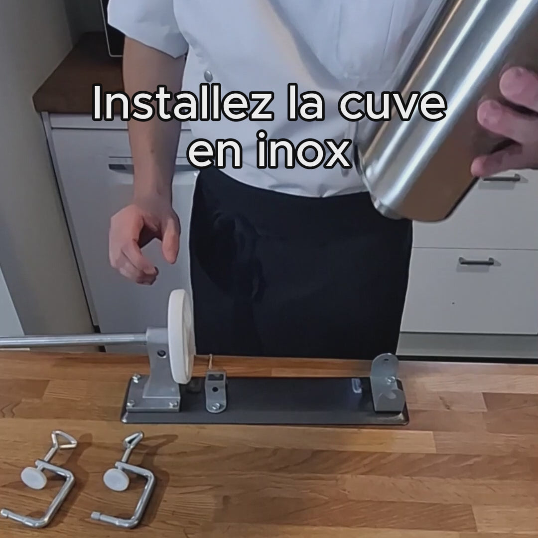 Le Poussoir à Saucisses du Boucher — Inox 3L, 4 Embouts Inclus